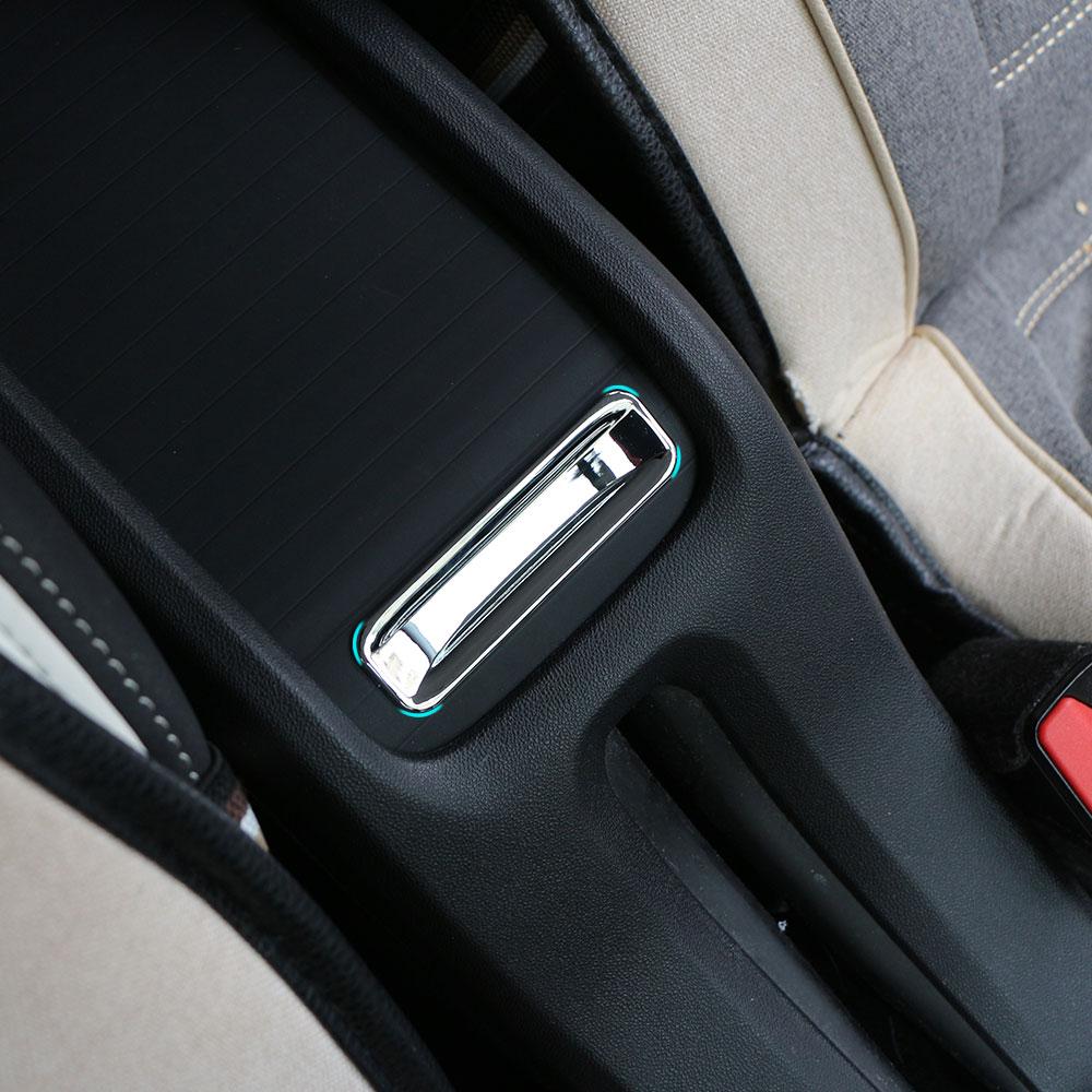 ABS Chrome Car Armrest Storage Box Decorative Panel Trim Sequin Sticker for Peugeot 2008 2014 - 2017