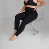 New Trade Large Size Leggings Winter Seamless Integrated Fleece Thickened Nine-Point Pants