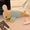 Trousse à Crayons Lapin en Peluche Mignon Poupée Kawaii Sac de Rangement Rentrée Scolaire Sac à Crayons Papeterie Papeterie Étudiant Fournitures Scolaires