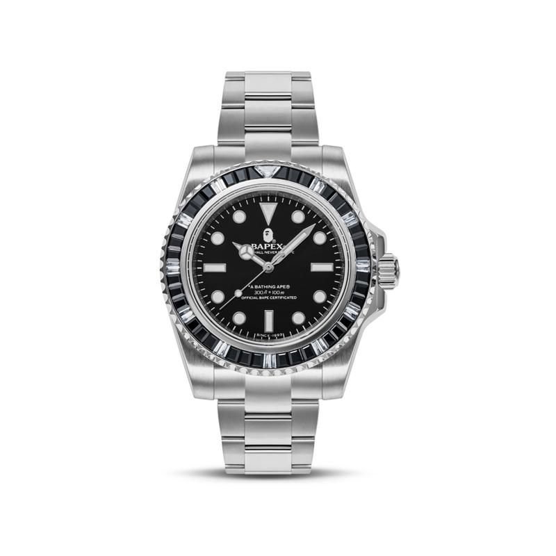 

A Bathing Ape Type 1 Bapex Zicron Ape Head Automatic Mechanical Movement Stainless Steel Watch Men watches Black 0ZXWHM187007K White WHX