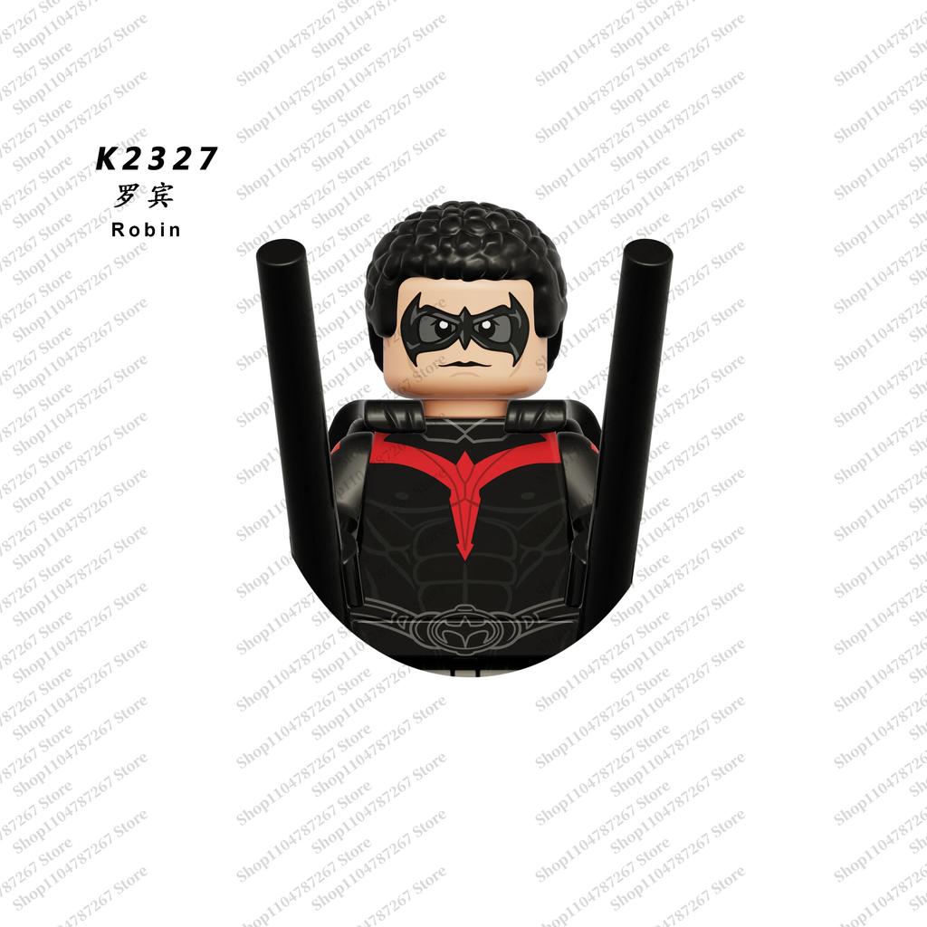 Hot brick toys Superhero series puzzle building blocks children's DIY brick toys plush toys Christmas party gifts