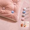 9pcs Mushroom Shaped Quilt Fasteners Sheets and Comforters Clamps Double Sided Velvets Slip Resistant Duvet Clips