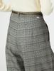Something Glen Check Tuck Wide Casual Pants with Size 2XS Women's Belt,