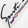 1 X Reflective Sports Mind Produce By /// M Performance Sticker Vinyl Car Headlight Sticker Hood Bonnet Decal (14*40cm)