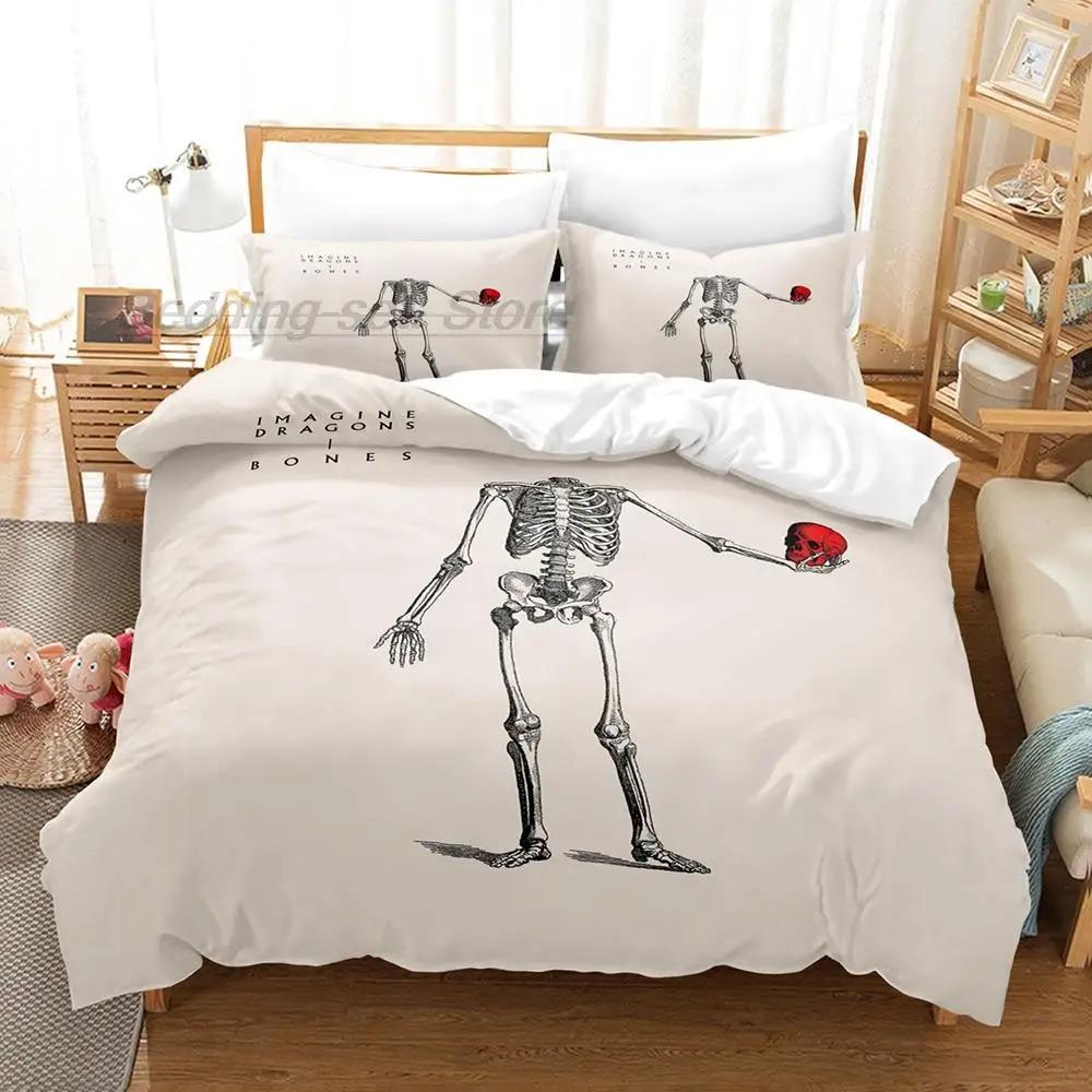 Imagine Dragons Bettwäscheset Einzelbett Twin Full Queen King Size Bettset Aldult Kinder Schlafzimmer Bettdeckenbezug Sets 3D Druck Bettlaken Set