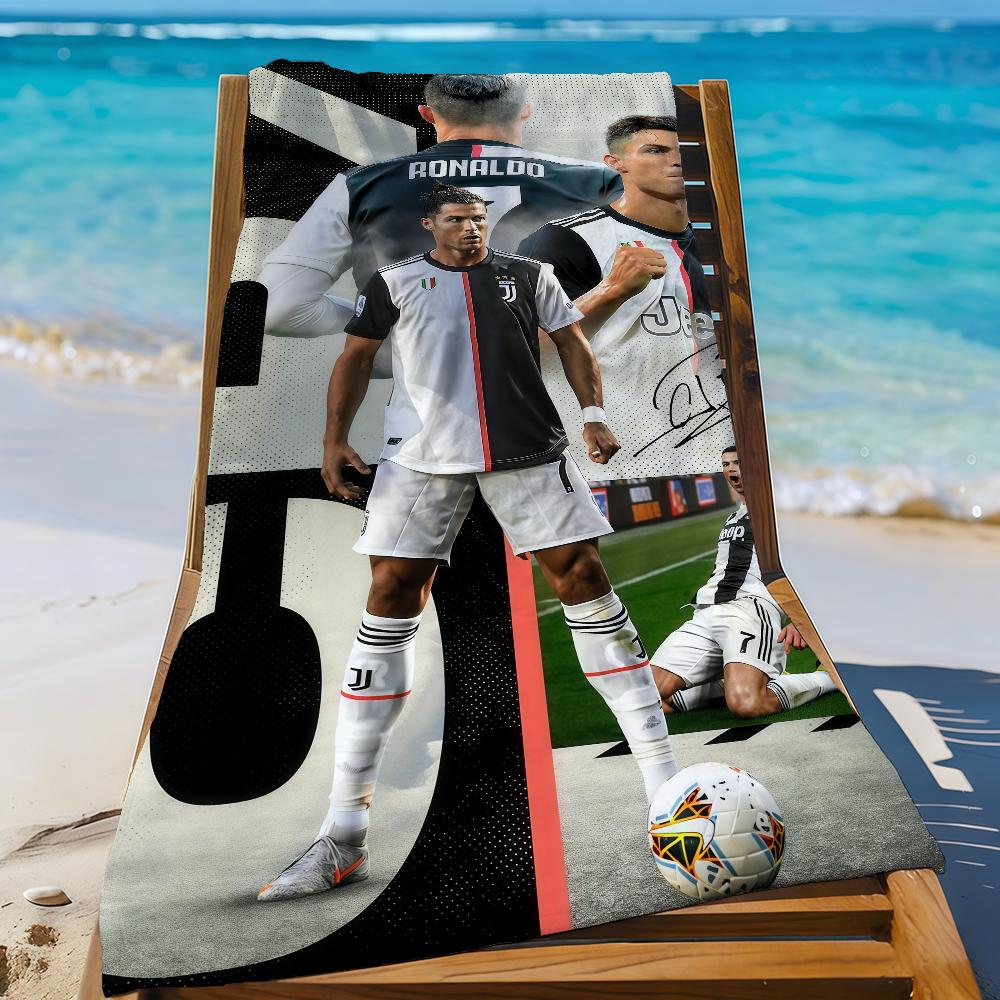 Super C-Cristiano Gwiazda R-Ronaldo-S CR7 Ręcznik Sportowy Szybkoschnący Sprzęt Turystyczny Kempingowy Odporny na Piasek Miękki Lekki Duży Ręcznik Plażowy