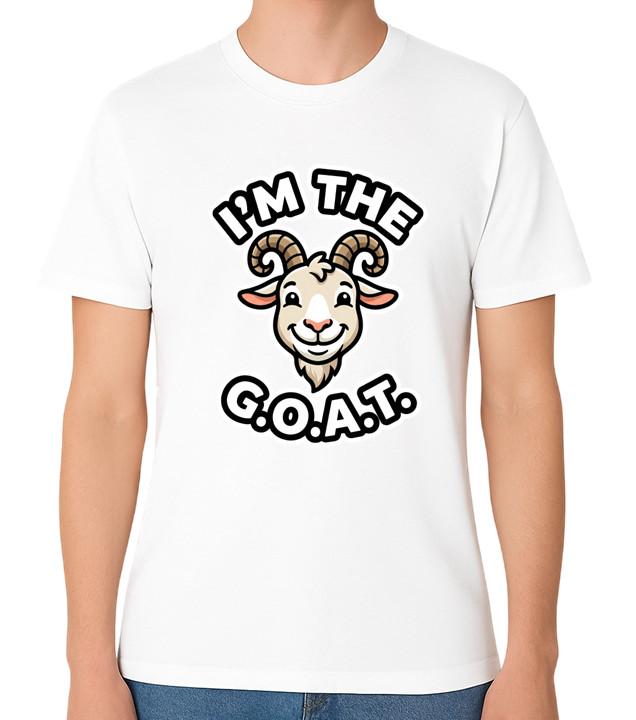 I m The G.O.A.T T-Shirt Funny Goat Greatest Of All Time Graphic The Best Tee S разноцветный