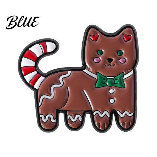 Enamel Brooch Pin Gingerbread Man Design Lapel Glaze Bright Color
