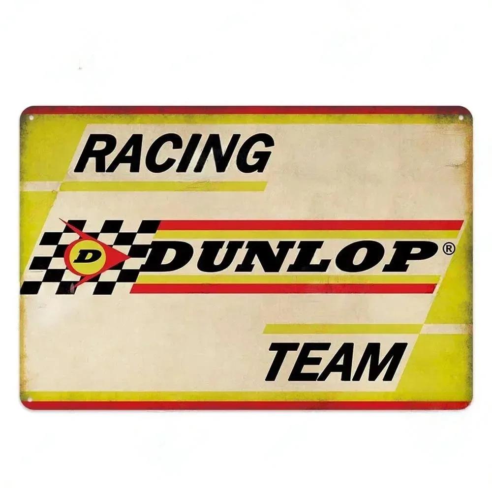 Vintage Racing Team Tin Sign Metal Signs Decorative Plaque For Garage Club Pub Bar Man Cave Farmhouse Decor Wall Decoration