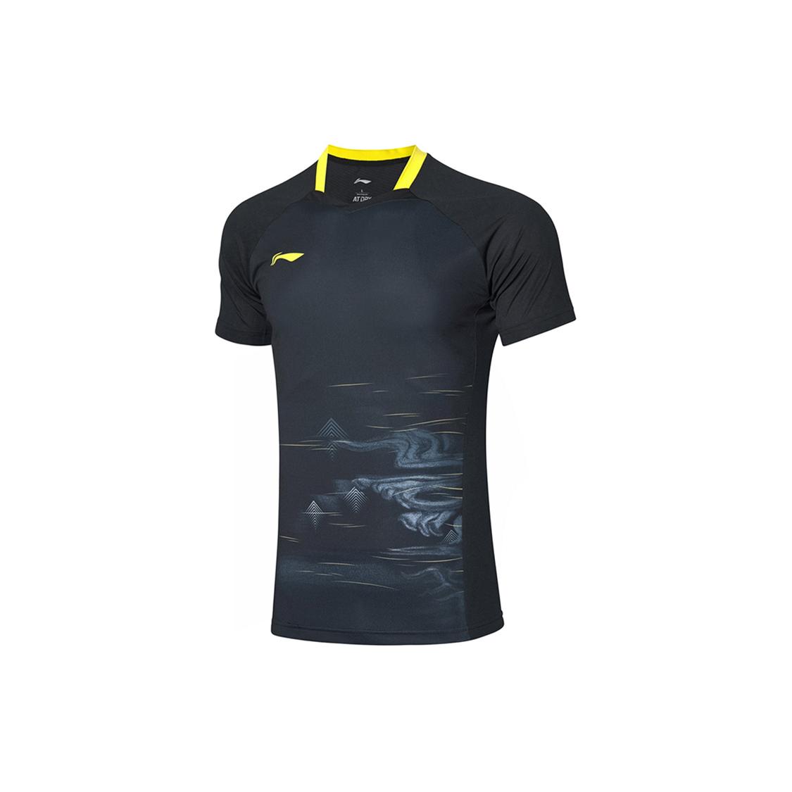 Мужская футболка для тренировок Li Ning, черная, AAYQ061-1 S