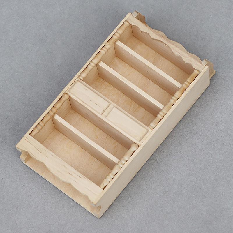 1/12 Dollhouse Mini Cabinet Dolls House Cupboard Model Dollhouse Furniture Accessories For Kids Pretend Play Toy