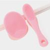 New 2pcs Face Massage Brush Silicone Face Scrubber Pore Cleaner Skin Care Brush Cleansing Face Brush XLS01