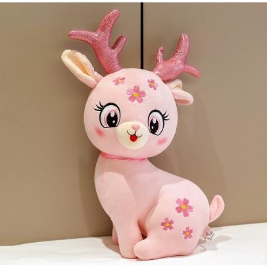 Cute Sika Deer Doll Deer Doll Plush Elk Sleeping Pillow Gifts for Boys and Girls