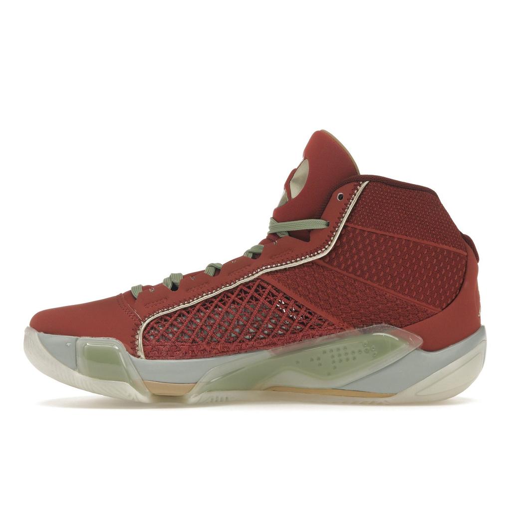 Air Jordan 38 Year of the Dragon Men Sneakers Red Cedar Metallic-Gold-Grain FQ8894-600