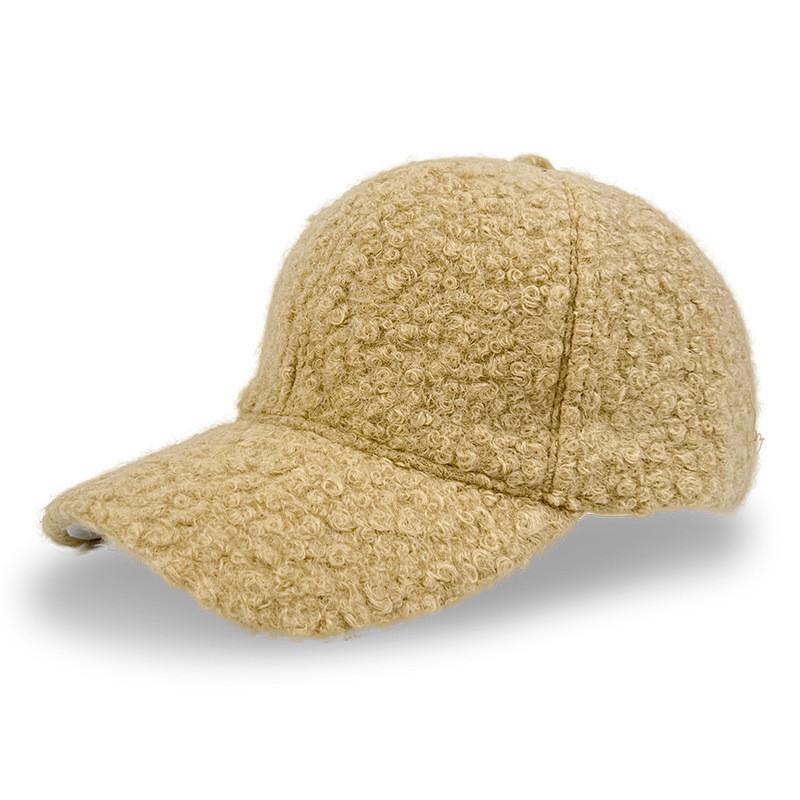 Plush Color Solid Baseball Cap Warm Winter Outdoor Hat Fashion Gift Breathable