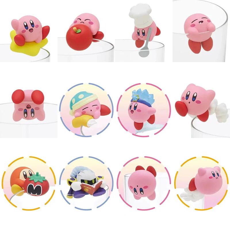 Japanese Genuine Gacha Scale Model Kirby Cup Cute Tabletop Decoration Action Figure Toys A On Articulated Poseable Detailed Movable Collectible