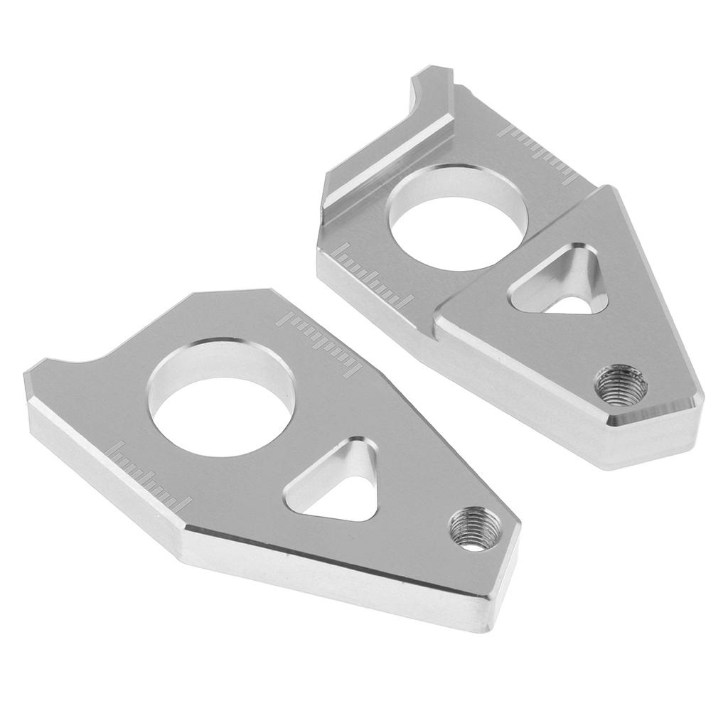 

Motorcycle Aluminum Rear Axle Chain Adjuster CNC Billet Tensioner Block Upgrade for Yamaha FZ1 2006-20 срібний