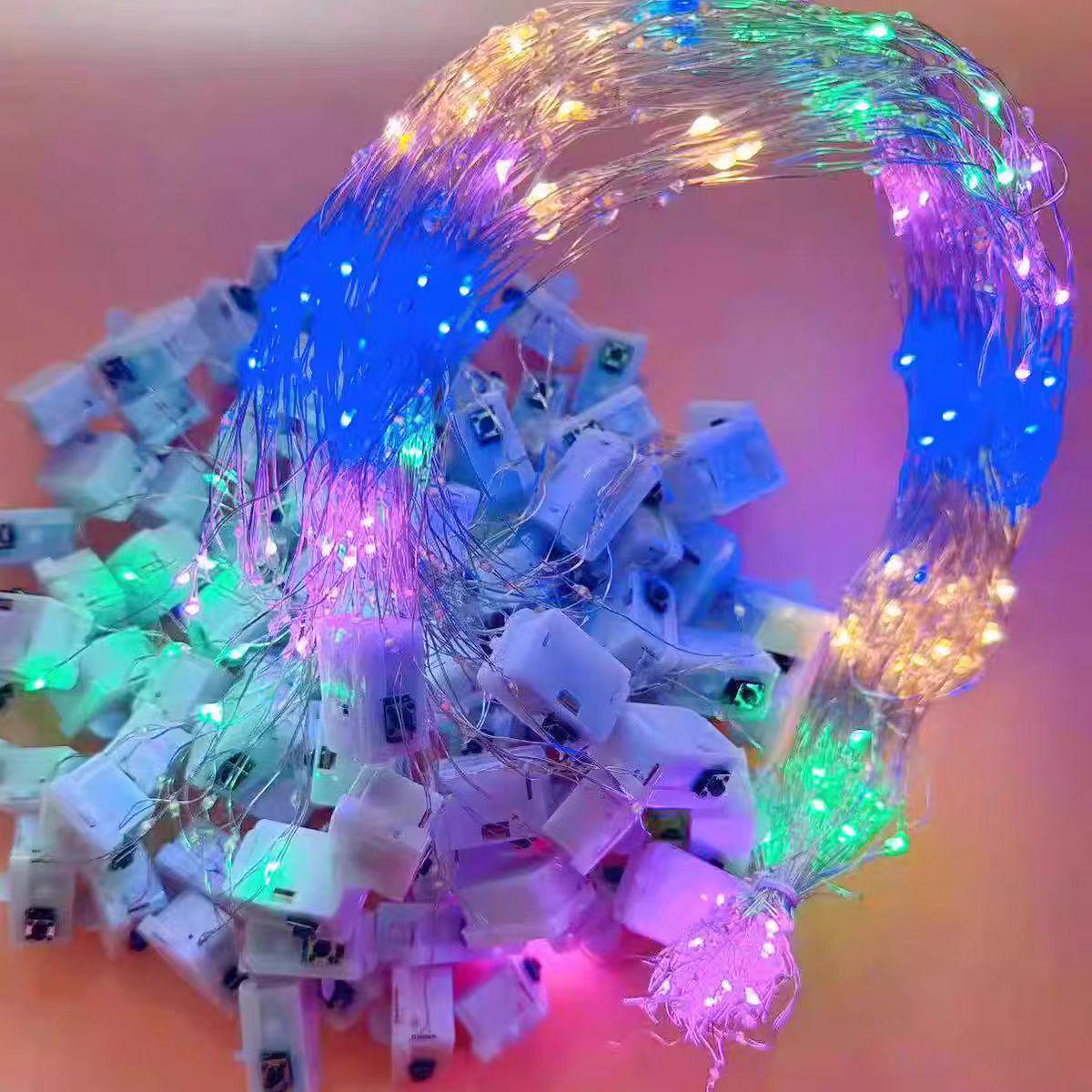 

LED Copper Rose Bouquet Fairy String Lights for Christmas and Holiday Decoration 3 Separate Batteries