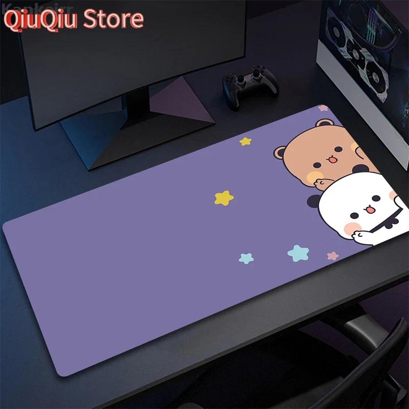 Super Cute Bear Cartoon Deskpad Office Computer Desk Mat Keyboard Big Mouse Pad Laptop Cushion Nonslip for PC Kawaii Desk Pad