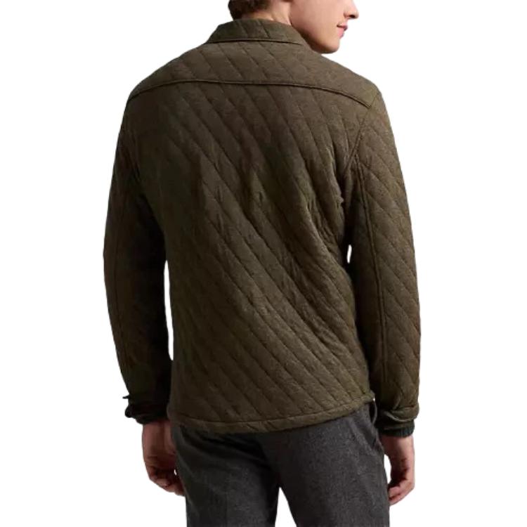 Polo Ralph Lauren Quilted Single-Breasted Long Sleeve Jacket Men Jackets 710951695-002