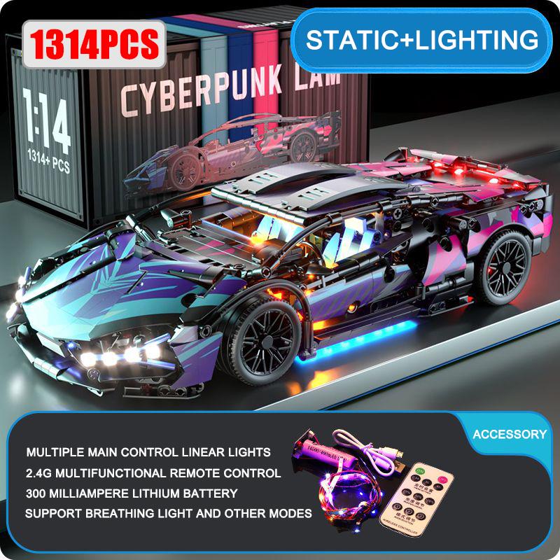 Technical APP Remote Control Moter Power Sport Car Building Blocks Bricks Speed Racing Supercar Sets Toys For Kids Models Gifts