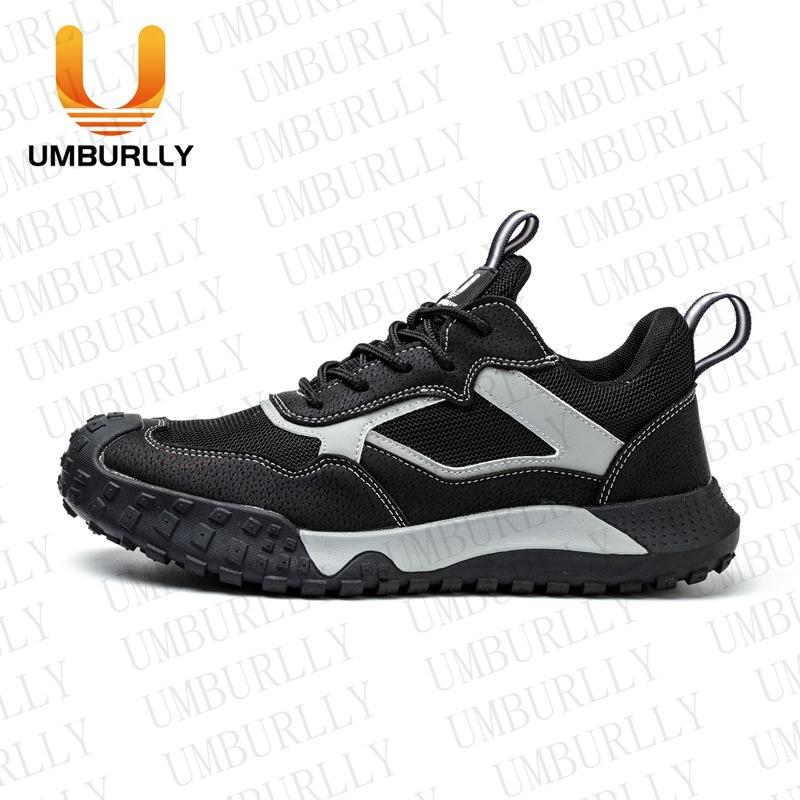 Flying woven labor insurance shoes for men and women, anti-smashing, stab-proof and breathable safety shoes, ultra-light work shoes