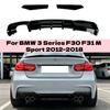 For BMW 3 Series F30 F31 M Sport 2012-2018 Car Style Rear Diffuser Bumper Lip Spoiler Splitter Exterior Body Kit Parts