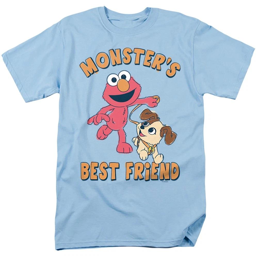 Sesame Street - Monster s Best Friend - Unisex Short Sleeve Children s T-shirt - Blue 100