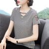 Women Summer Spring Blouses Shirts Lady Fashion Casual Short Sleeve O-Neck Solid Color T-shirt Blusas Tops