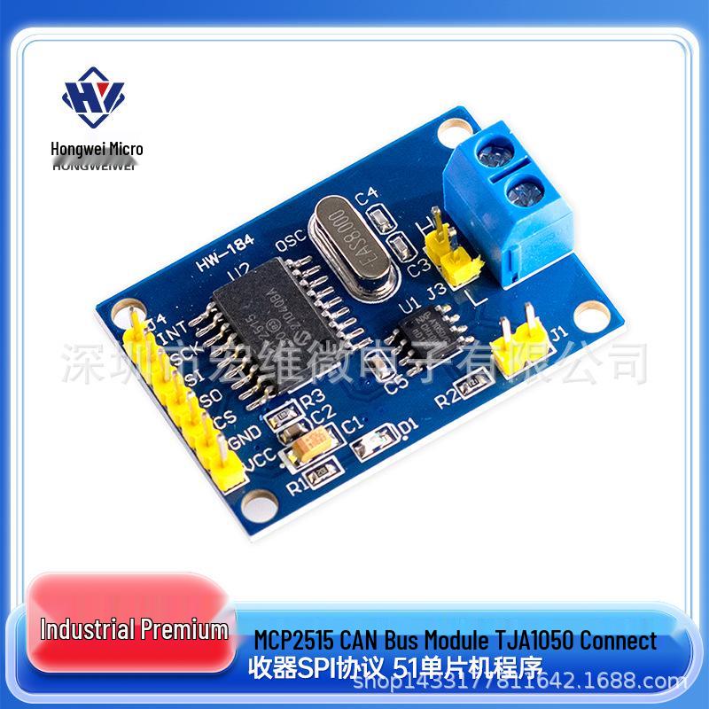 MCP2515 CAN Bus Module with TJA1050 Receiver for SPI Protocol and 51 Microcontroller