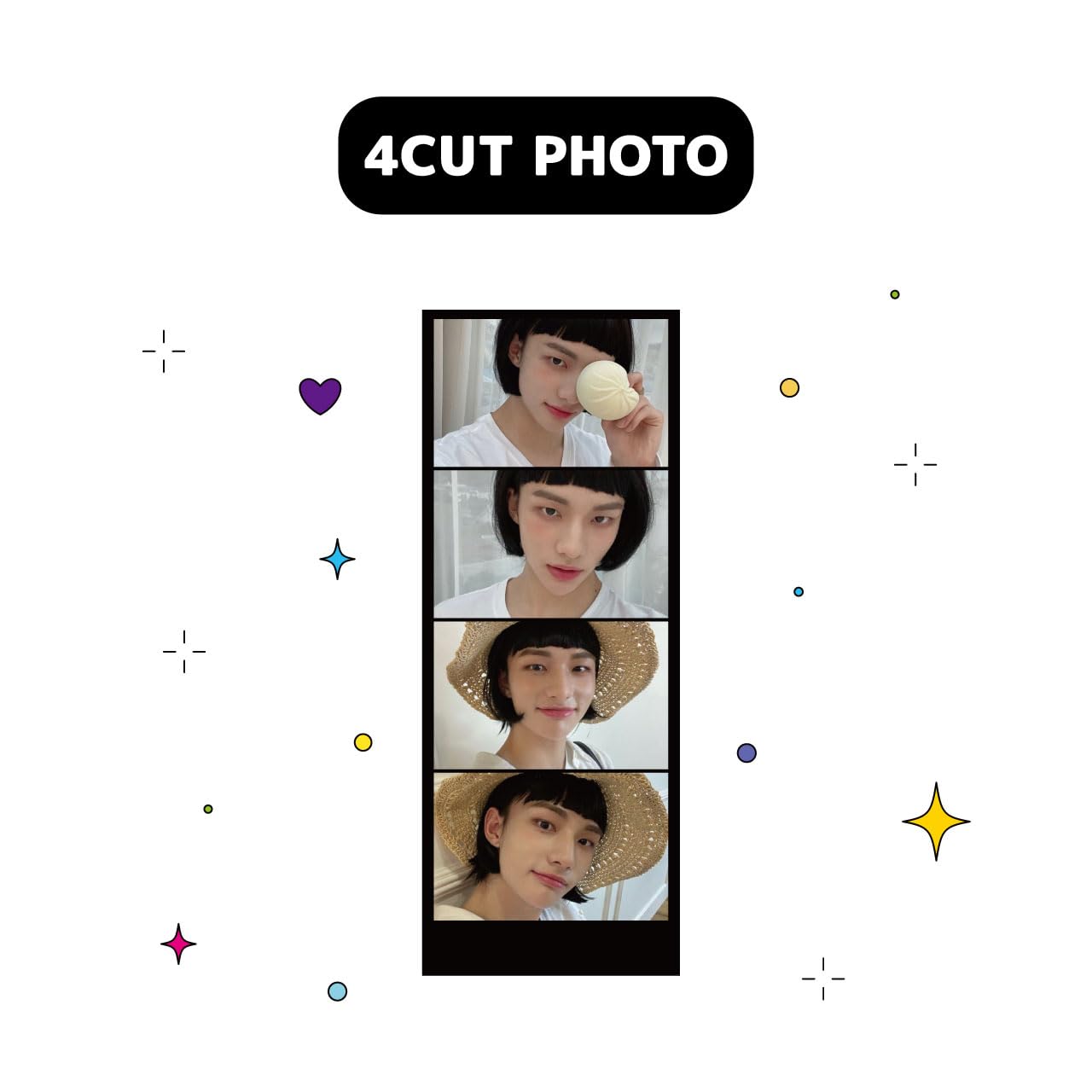 

4 вырезанных фото STRAYKIDS HYUNJIN (Хюджин 05)