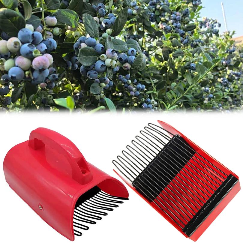 Rastrello Pettine Raccogli Frutti di Bosco, Paletta Raccogli Mirtilli in Plastica, Strumento Raccogli Frutta, Rastrello Paletta per Mirtilli, Strumento Raccoglitore di Frutti di Bosco Portatile