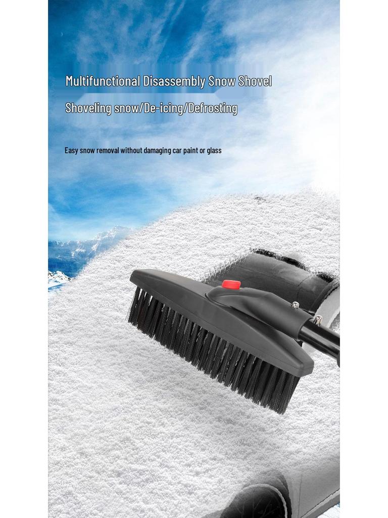 Multifunctional Retractable 3-in-1 Rotating Ice and Snow Removal Shovel Tool