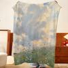 Artist C-Claude M-Monet Throw Flannel Throw Blanket, Lightweight Cozy, Durable Washable cute Cool
