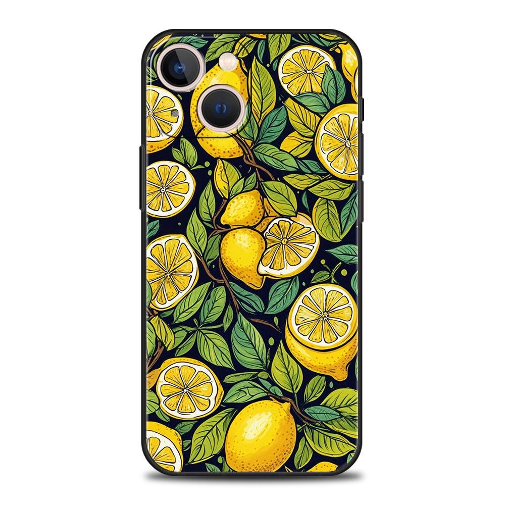 Summer Fresh Fruit Lemon Print Phone Case Cover for iPhone 17 16 15 14 13 12 Pro Max 11 Pro Max 17 AIR Plus Shockproof Soft TPU
