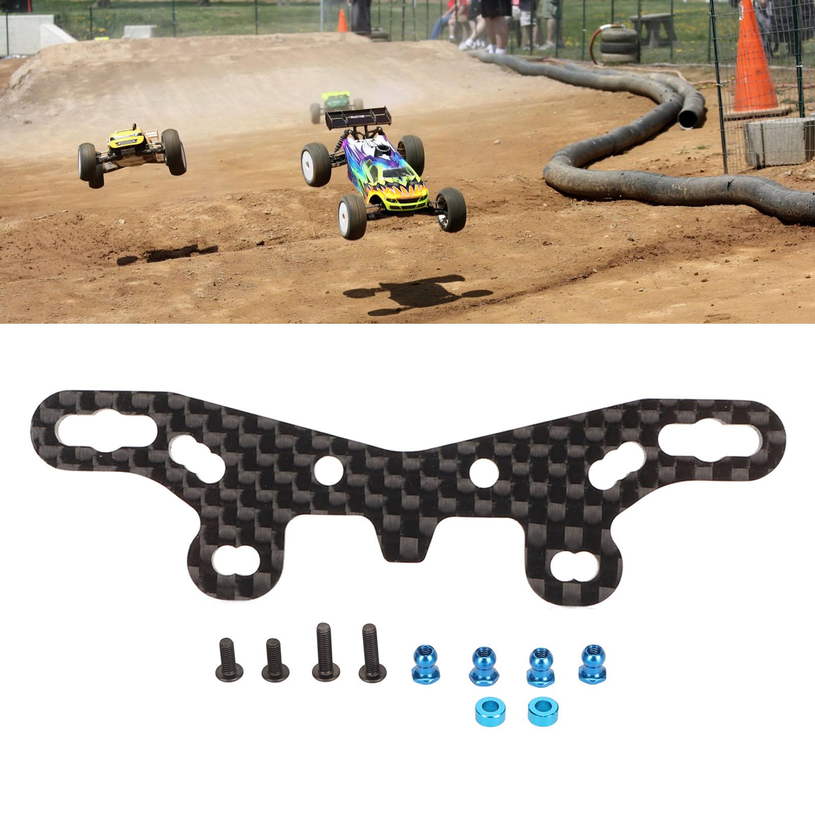 

Carbon Damper Stay Front Carbon Fiber Front Shock Tower for Tamiya 1/10 TT02 RC Car Upgrades Accessories Black