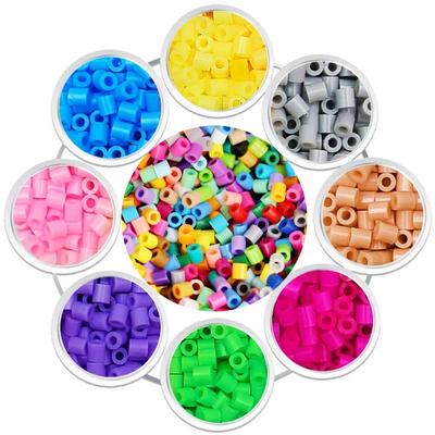 5mm 500PCS  Black White Gray Blue Green Purple Hama Beads for Kids Iron Fuse Perler Beads Diy Puzzle Pixel Art Gift Children Toy