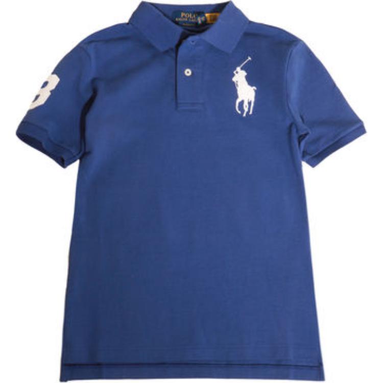 

Polo Ralph Lauren Polo Logo Print Polo Shirt Kids Tops Blue 323703635-103 M