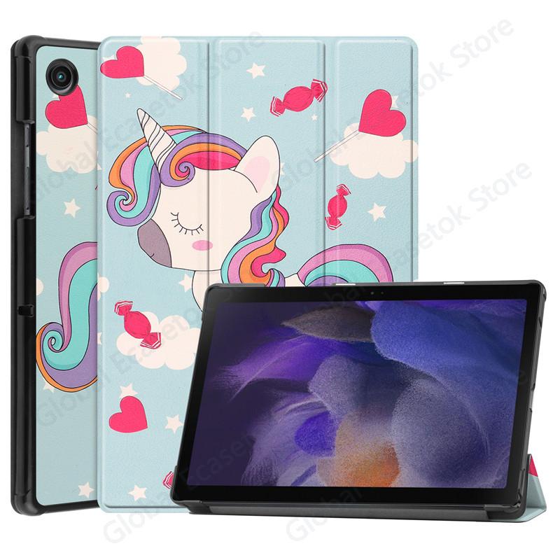 PU Leather PC Funda Tablet For Samsung Galaxy Tab A8 2021 Case 10.5 SM-X200 For Samsung Tab A 8 A8 Cover 2021 SM-X205 X200