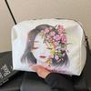 Cosmetic bag, zipper, cute cosmetic bag, simple and fashionable pencil bag, available. Storage bag