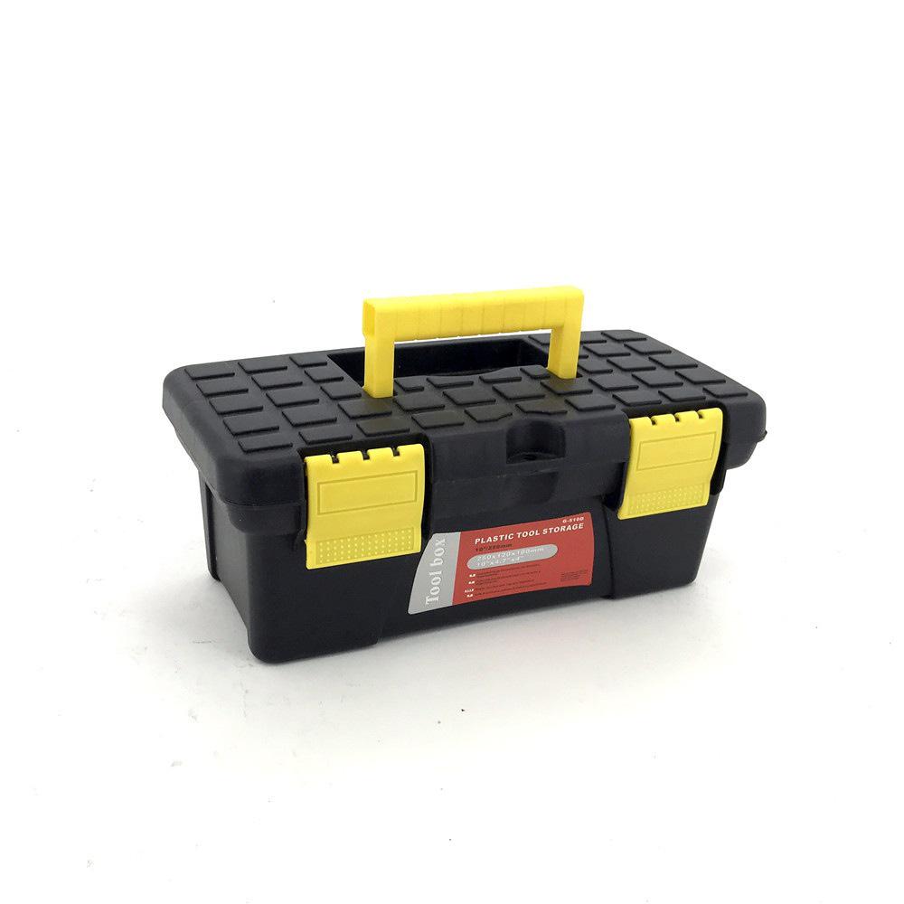 Large Industrial Grade Portable Hardware Toolbox - Durable, Thickened Plastic Organizer for Home, Car, or Electrician Use