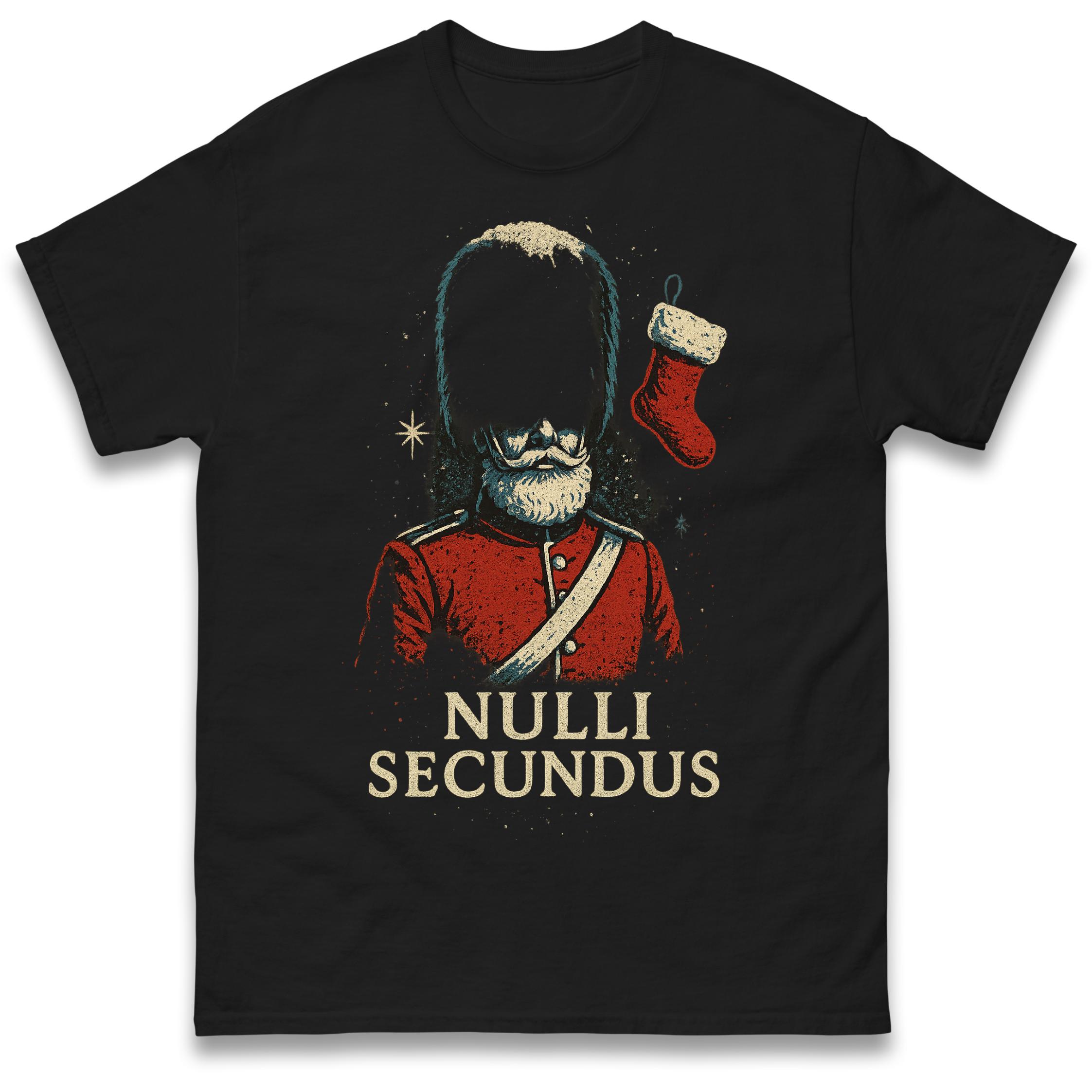 

Nulli Secundus Coldstream Guards Christmas T Shirt Tshirt Mens Womens Unisex Tops Tees 4XL