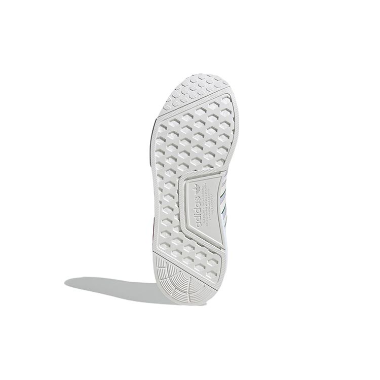 Adidas NMD_R1 White Red Green Men Sneakers Cloud-White Off-White HQ1434