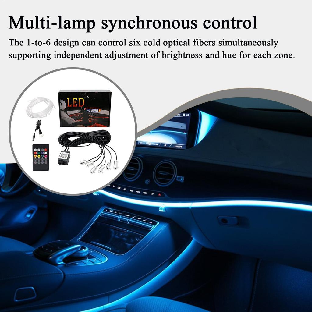 LED Light Strip For Car 26.25ft APP Control Wireless Lighting LED Strip Ambient Lighting Car For Men Women Truck Trailer