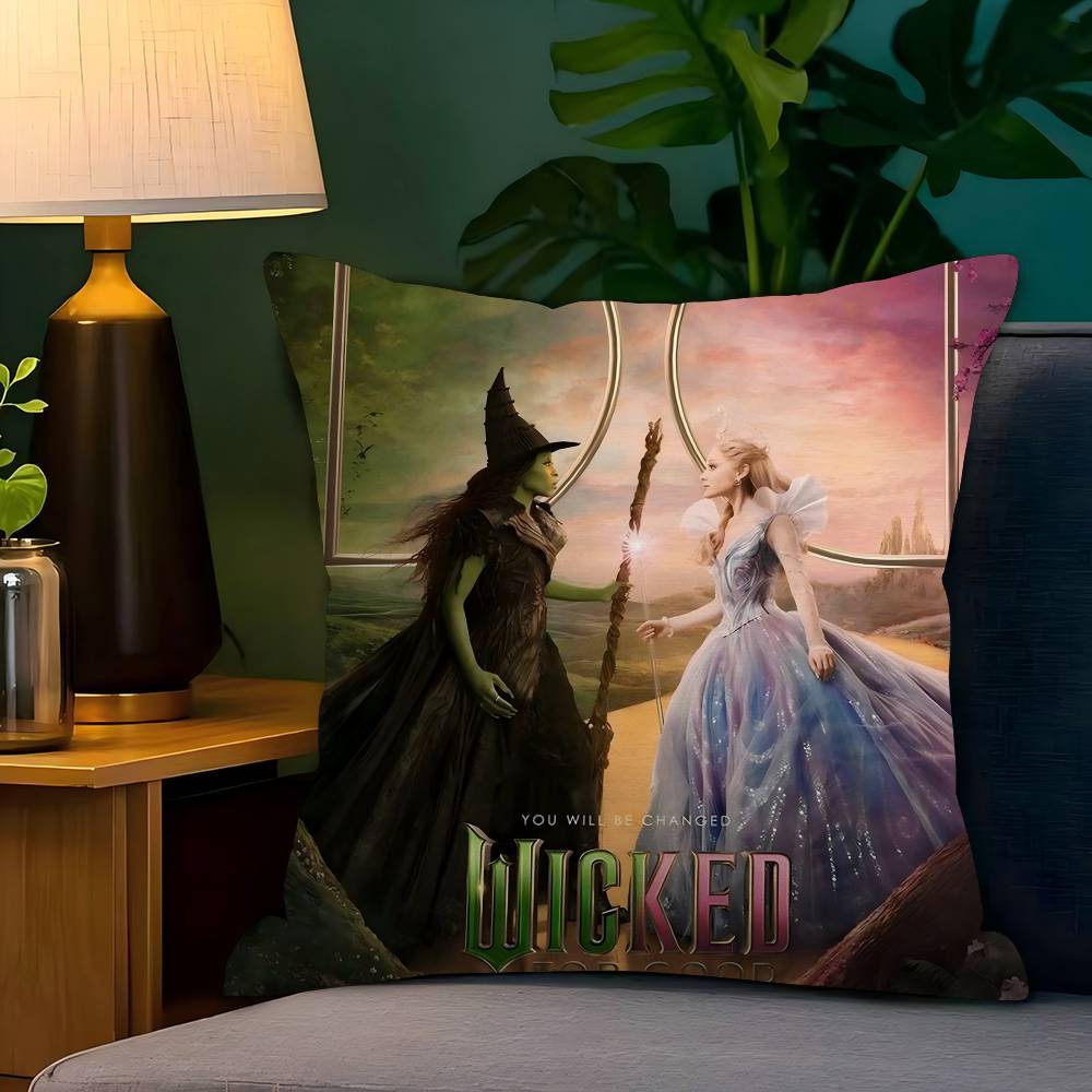 Wicked Movie Pillow Cover Design cushion Cover decor Holiday Decorati