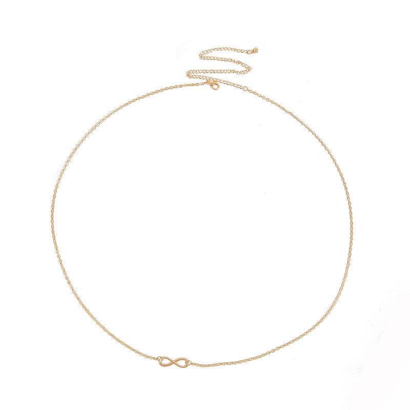Trendy 8-Shaped Metal Waist Chain - Minimalist Hip-Hop Style