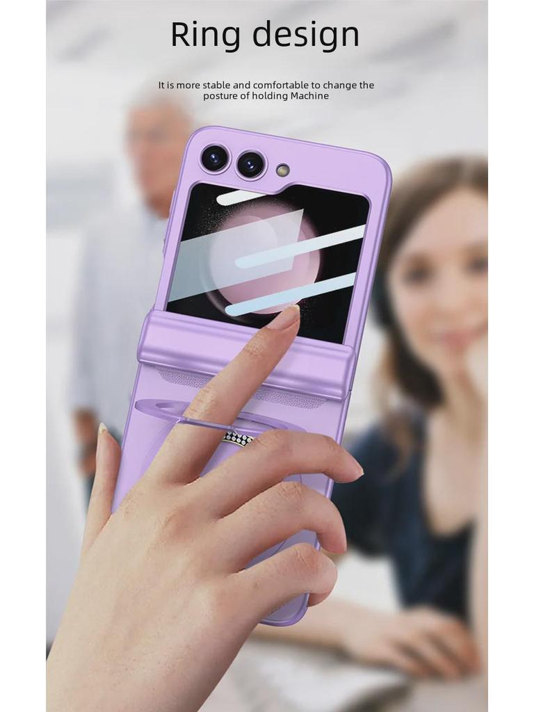 Ultra-Thin Magnetic Ring Bracket Case for Samsung Galaxy Z Flip5