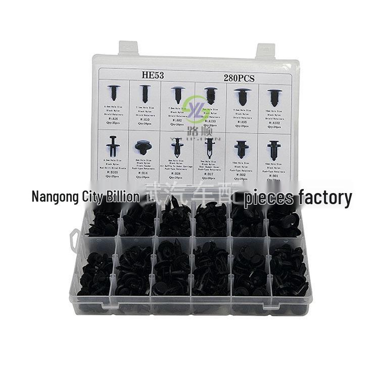 

280pcs Boxed Snap Fasteners Assortment for Toyota, Honda, Chrysler, Suzuki
