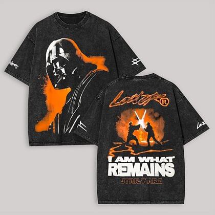 

Star Wars Anime Lover Washed T-shirt Year round clothing high quality personality Clothes Plus Size Unisex New Model Couples tee L