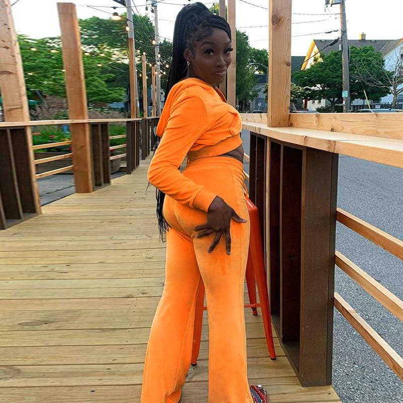 Y2k – survêtement en velours pour femmes, ensemble pièces, veste